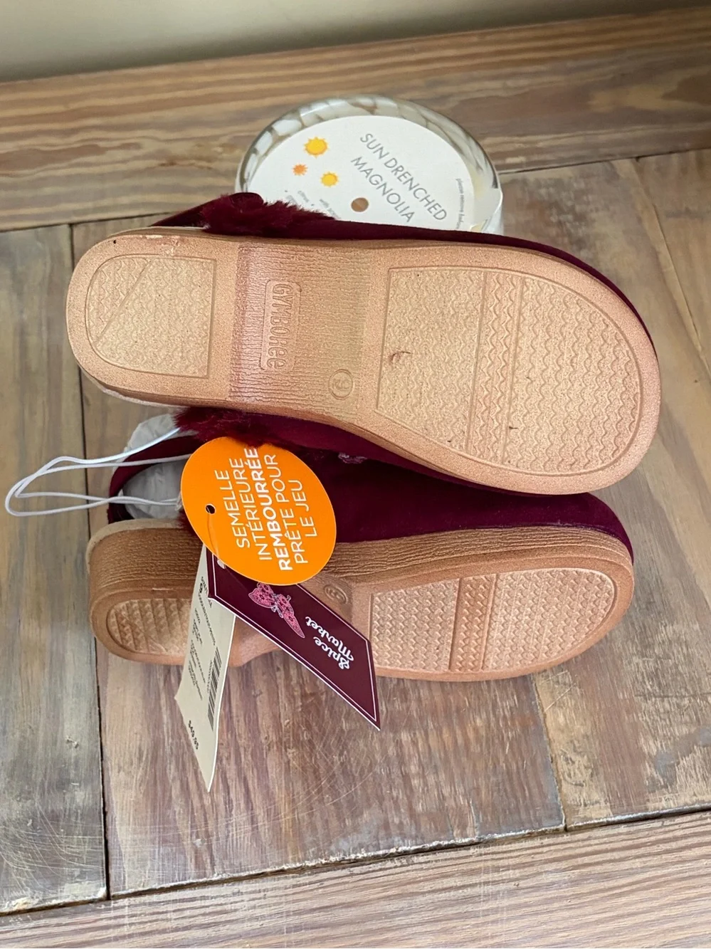 Gymboree Embroidered Floral Burgundy Clogs 💗 🆕